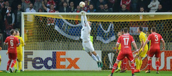 Гол в матче БАТЭ - Кельн - Sputnik Беларусь