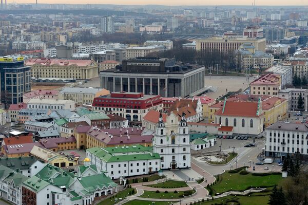 Дворец Республики - вид со стороны Верхнего Города Дворец Республики - вид со стороны Верхнего Города - Sputnik Беларусь