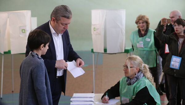 Премьер Грузии Георгий Квирикашвили проголосовал на выборах в местные органы власти - Sputnik Беларусь