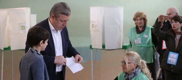 Премьер Грузии Георгий Квирикашвили проголосовал на выборах в местные органы власти - Sputnik Беларусь