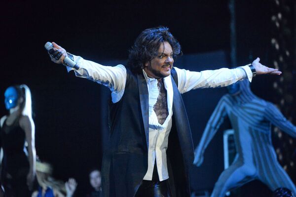 Филипп Киркоров во время концерта в Минске Филипп Киркоров во время концерта в Минске - Sputnik Беларусь