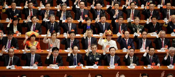 Делегаты 19-го съезда Компартии Китая - Sputnik Беларусь