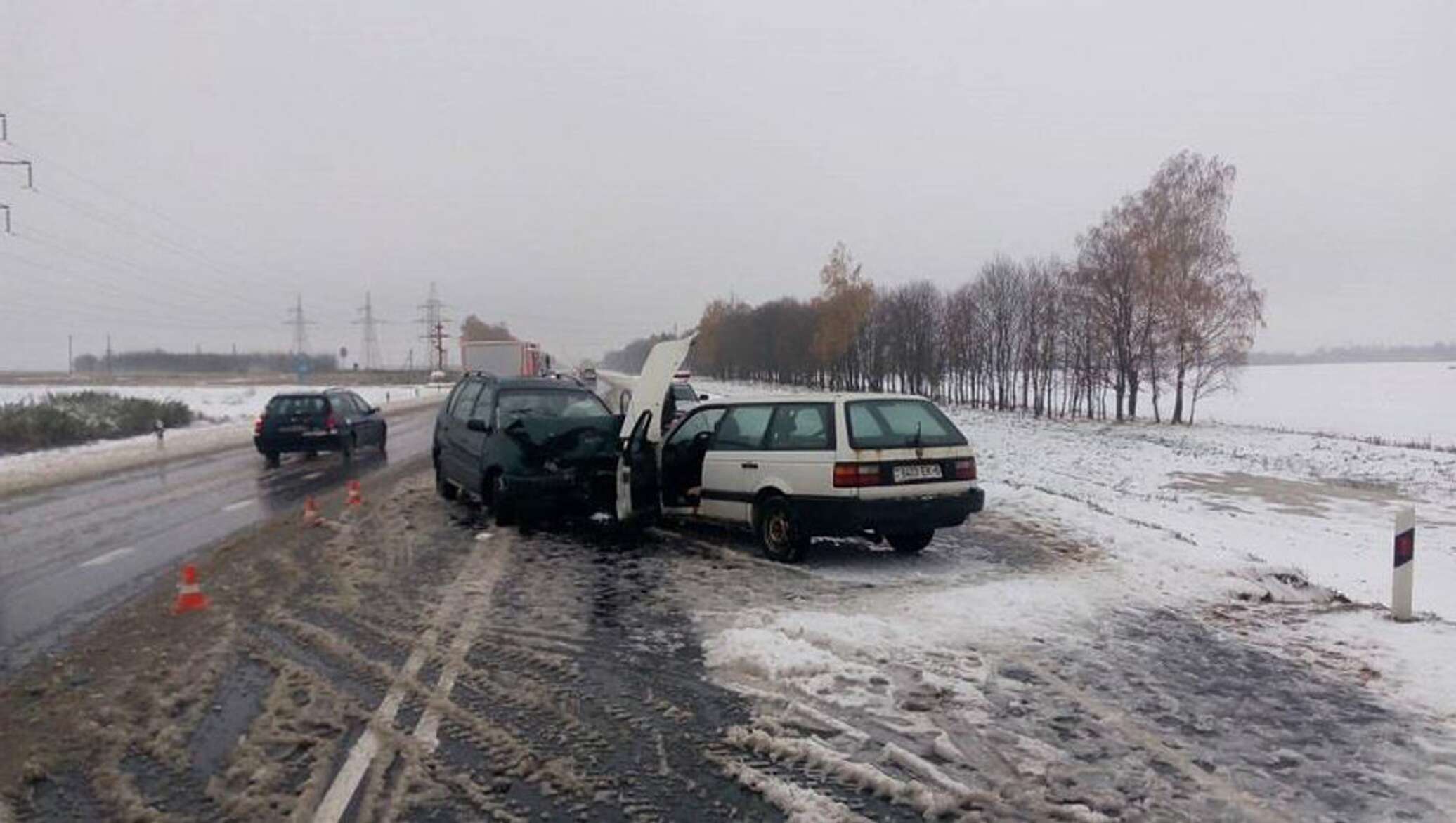 Могилев чаусы. Авария в Белоруссии по трасе в Бабруйск.