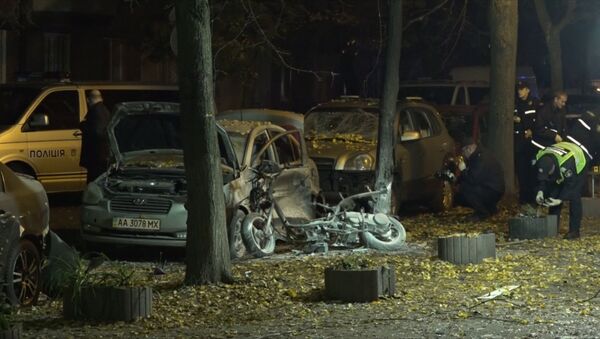 Последствия взрыва в центре Киева, в результате которого погибло 2 человека - Sputnik Беларусь