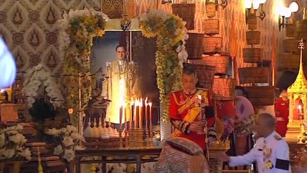 Церемония прощания  с покойным королем Таиланда - Sputnik Беларусь
