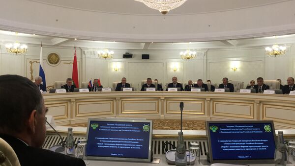 Заседание объединенной коллегии генпрокуратур РФ и РБ - Sputnik Беларусь