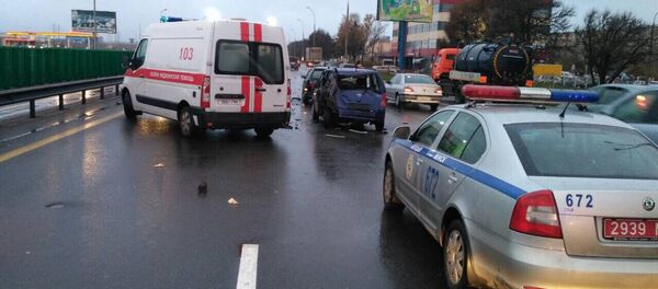 Смертельное ДТП на МКАД 31 октября - Sputnik Беларусь