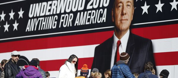 Посетители на съемочной площадке сериала Карточный домик - Sputnik Беларусь