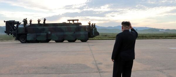 Лидер КНДР Ким Чен Ын на полигоне - Sputnik Беларусь