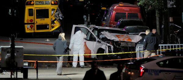 Место теракта в Нью-Йорке - Sputnik Беларусь