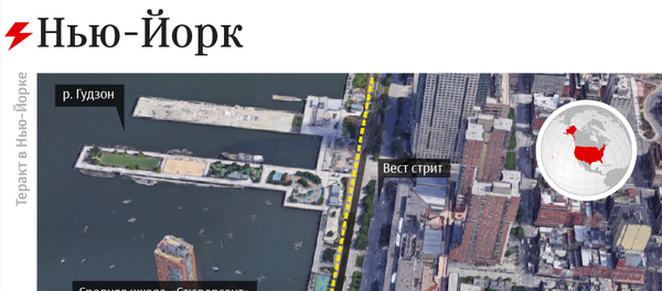 Теракт в Нью-Йорке 31 октября 2017 – инфографика на sputnik.by - Sputnik Беларусь