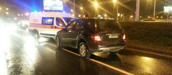 Место аварии в Минске Место аварии в Минске - Sputnik Беларусь