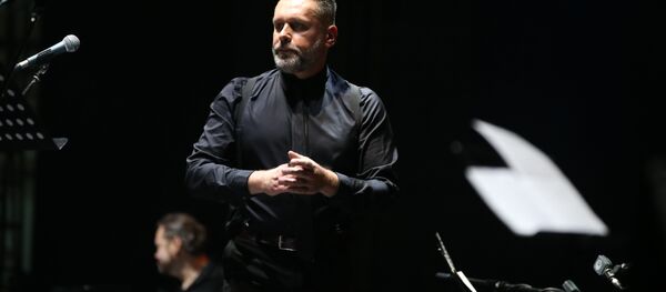 Зміцер Вайцюшкевіч на юбілейным канцэрце, архіўнае фота Зміцер Вайцюшкевіч на юбілейным канцэрце, архіўнае фота - Sputnik Беларусь