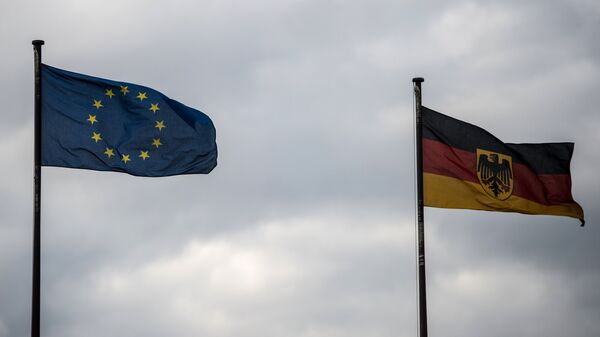 Флаги ЕС и Германии - Sputnik Беларусь