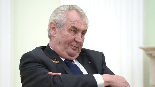 Президент Чешской Республики Милош Земан - Sputnik Беларусь