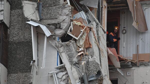 Последствия обрушения жилого дома в Ижевске - Sputnik Беларусь