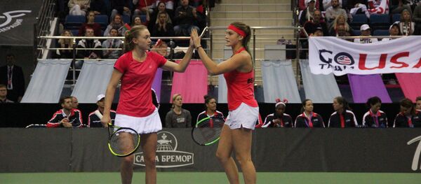 Александра Саснович и Арина Соболенко  - Sputnik Беларусь