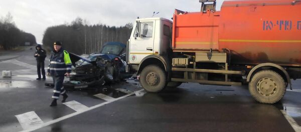 ДТП на второй кольцевой дороге возле Острошицкого городка - Sputnik Беларусь