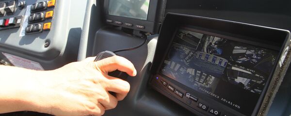 В кабине автобуса В кабине автобуса - Sputnik Беларусь