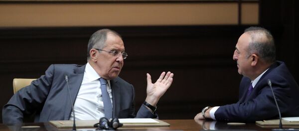 Министры иностранных дел России  и Турции Сергей Лавров и Мевлют Чавушоглу - Sputnik Беларусь