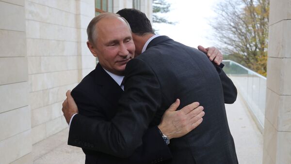 Рабочая встреча президента РФ В. Путина с президентом Сирии Б. Асадом - Sputnik Беларусь
