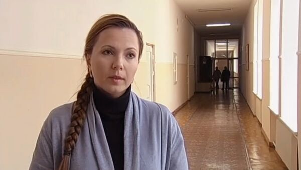 Жена обвиняемого в шпионаже украинского журналиста Павла Шаройко Елена Шаройко - Sputnik Беларусь