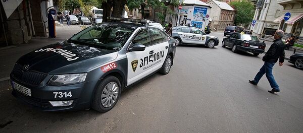 Полицейские машины в Тбилиси - Sputnik Беларусь