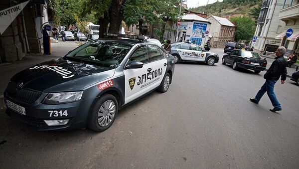 Полицейские машины в Тбилиси - Sputnik Беларусь