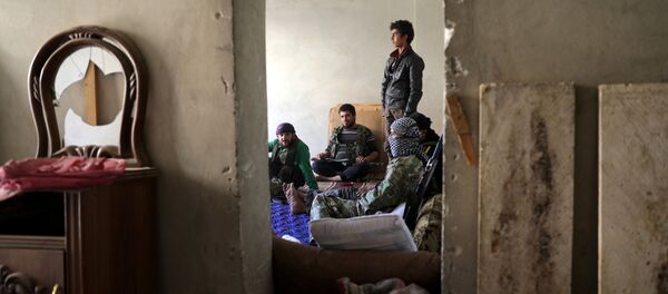 Освобожденный город Тадеф в сирийской провинции Алеппо Освобожденный город Тадеф в сирийской провинции Алеппо - Sputnik Беларусь