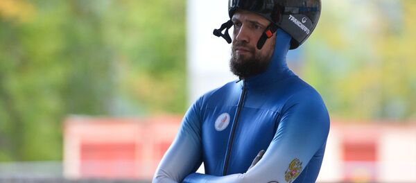 Александр Третьяков на контрольной тренировке сборной России по скелетону в Сочи - Sputnik Беларусь