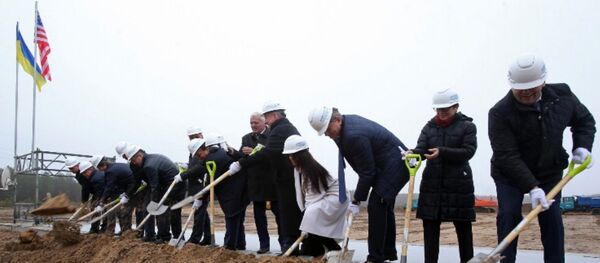 Церемония начала строительства Централизованного хранилища отработанного ядерного топлива (ЦХОЯТ) в Украине - Sputnik Беларусь