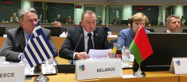 Глава МИД Беларуси Владимир Макей на саммите Восточного партнерства в Брюсселе - Sputnik Беларусь