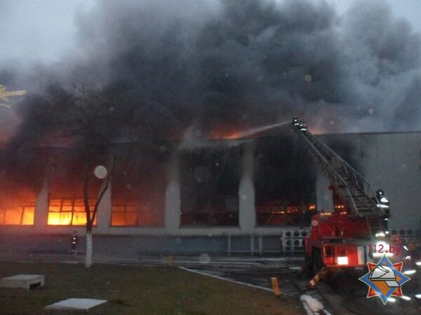 Пожар на БМЗ в Жлобине - Sputnik Беларусь