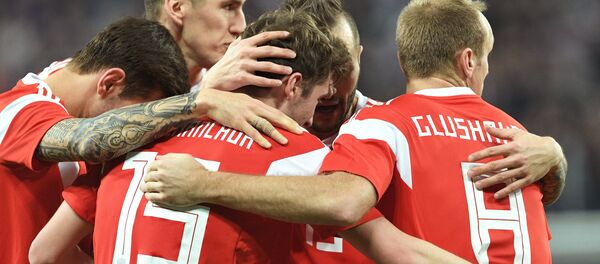 Игроки сборной России по футболу Игроки сборной России по футболу - Sputnik Беларусь