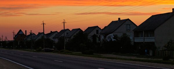 Закат над городом Браслав - Sputnik Беларусь