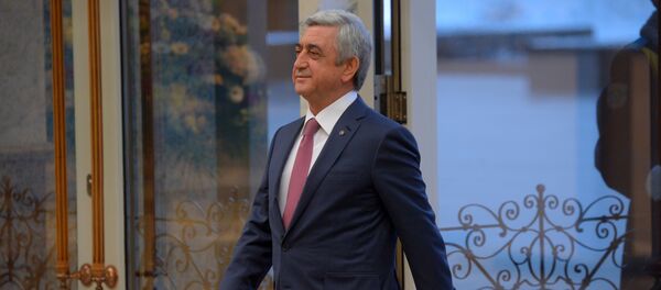 Президент Армении Серж Саргсян, архивное фото Президент Армении Серж Саргсян, архивное фото - Sputnik Беларусь