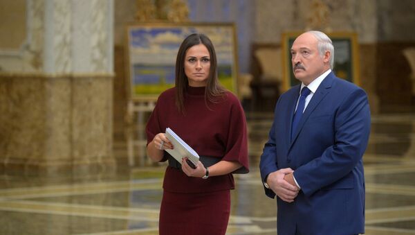 Александр Лукашенко и Наталья Эйсмонт - Sputnik Беларусь