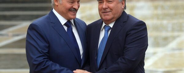 Президент Беларуси Александр Лукашенко и президент Таджикистана Эмомали Рахмон - Sputnik Беларусь