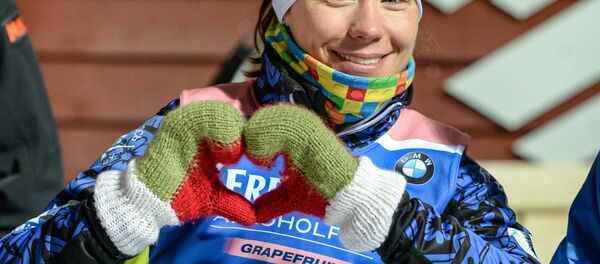 Белорусская биатлонистка Надежда Скардино Белорусская биатлонистка Надежда Скардино - Sputnik Беларусь