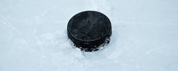 Шайба на лёдзе катка, архіўнае фота Шайба на лёдзе катка, архіўнае фота - Sputnik Беларусь