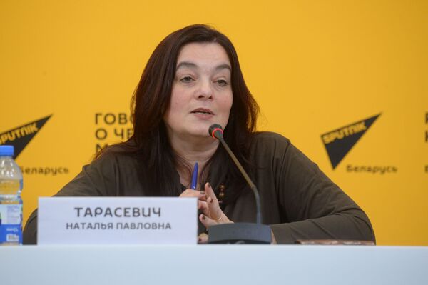 Начальник отдела по юридической и кадровой работе РУП Центр экспертиз и испытаний в здравоохранении Наталья Тарасевич - Sputnik Беларусь