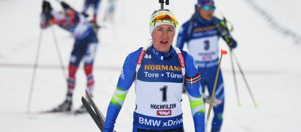 Белорусская биатлонистка Дарья Домрачева - Sputnik Беларусь