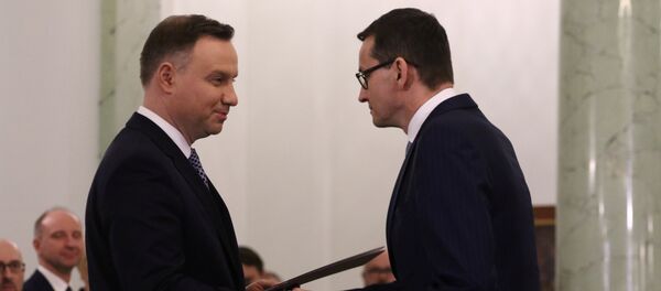 Анджей Дуда и Матеуш Моравецкий Анджей Дуда и Матеуш Моравецкий - Sputnik Беларусь