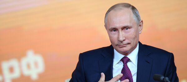 Ежегодная большая пресс-конференция президента РФ Владимира Путина - Sputnik Беларусь