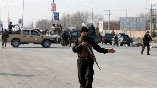 Афганские силы безопасности на месте происшествия в Кабуле - Sputnik Беларусь