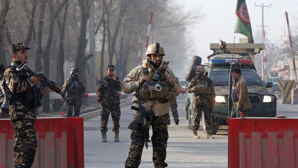 КПП у входа в здание Национального директората безопасности (афганской разведывательной службы) в Кабуле - Sputnik Беларусь