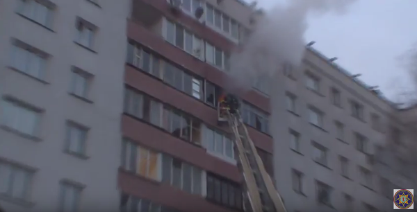 Пожар на проспекте Пушкина в Минске - Sputnik Беларусь