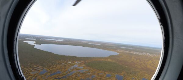 Вид из иллюминатора самолета - Sputnik Беларусь