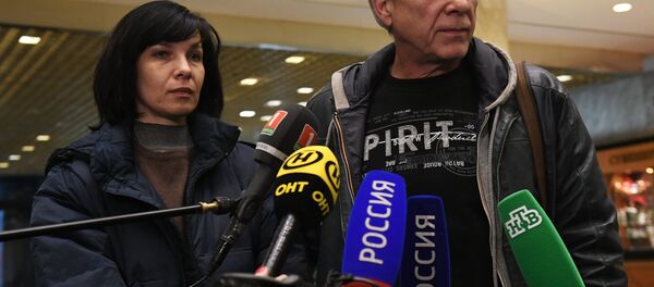 Белорусские врачи Инна Бабуш и Сергей Здота, освобожденные в Ливии Белорусские врачи Инна Бабуш и Сергей Здота, освобожденные в Ливии - Sputnik Беларусь