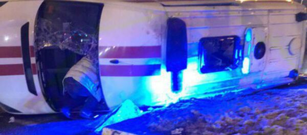 Скорая помощь перевернулась в Витебске - Sputnik Беларусь